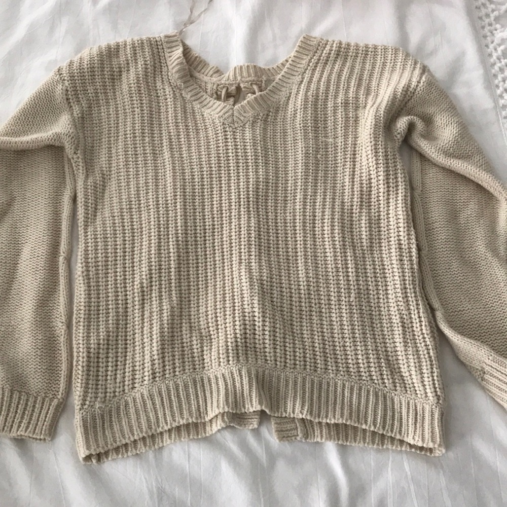 Cream sweater